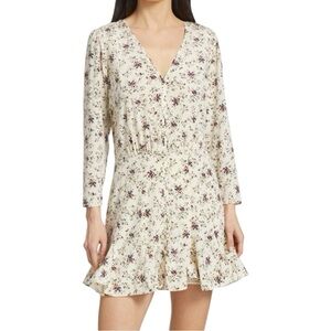 NWT VERONICA BEARD Riggings Floral Whitestone Silk Mini Dress Sz 10